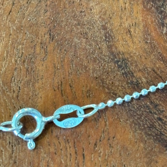 925 Sterling Silver Heart Pendant Necklace 18” Chain Vintage Rope Edge - Picture 6 of 8